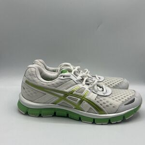 Asics Gel Blur 33 Women's Size 8 White Green Athletic Running Shoes T1H8N